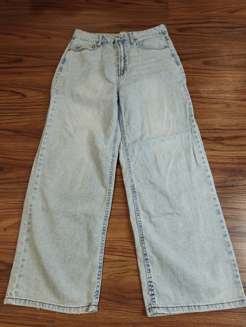 OAT New York Light Wash Wide-Leg Denim Jeans